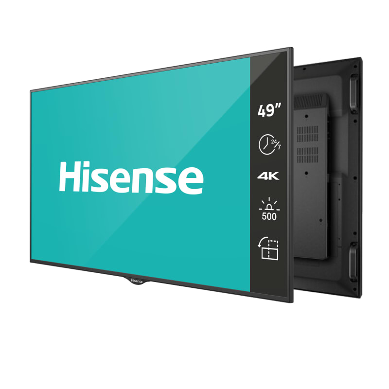 49” 4K UHD Digital Signage Display - 24/7 Operation. Hisense 