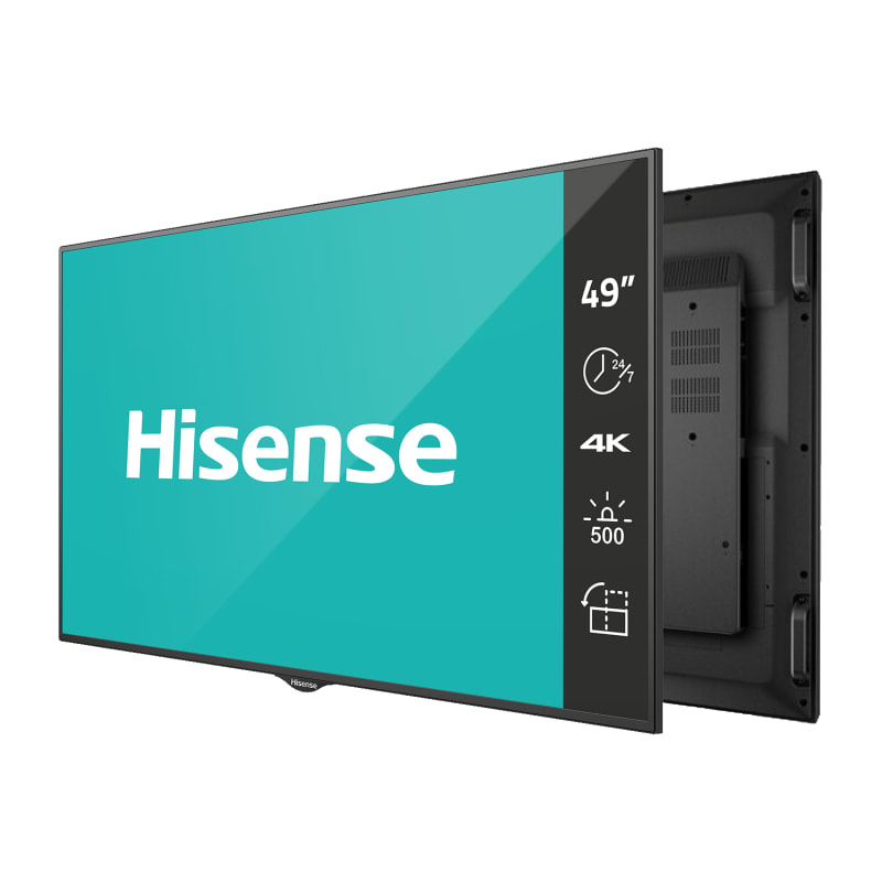 49” 4K UHD Digital Signage Display - 24/7 Operation. Hisense