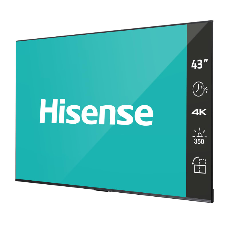 【2023年製】 Hisense 43inch 4K テレビ ADSパネル 4K UHD Digital Signage Display - 16/7 Operation. Hisense