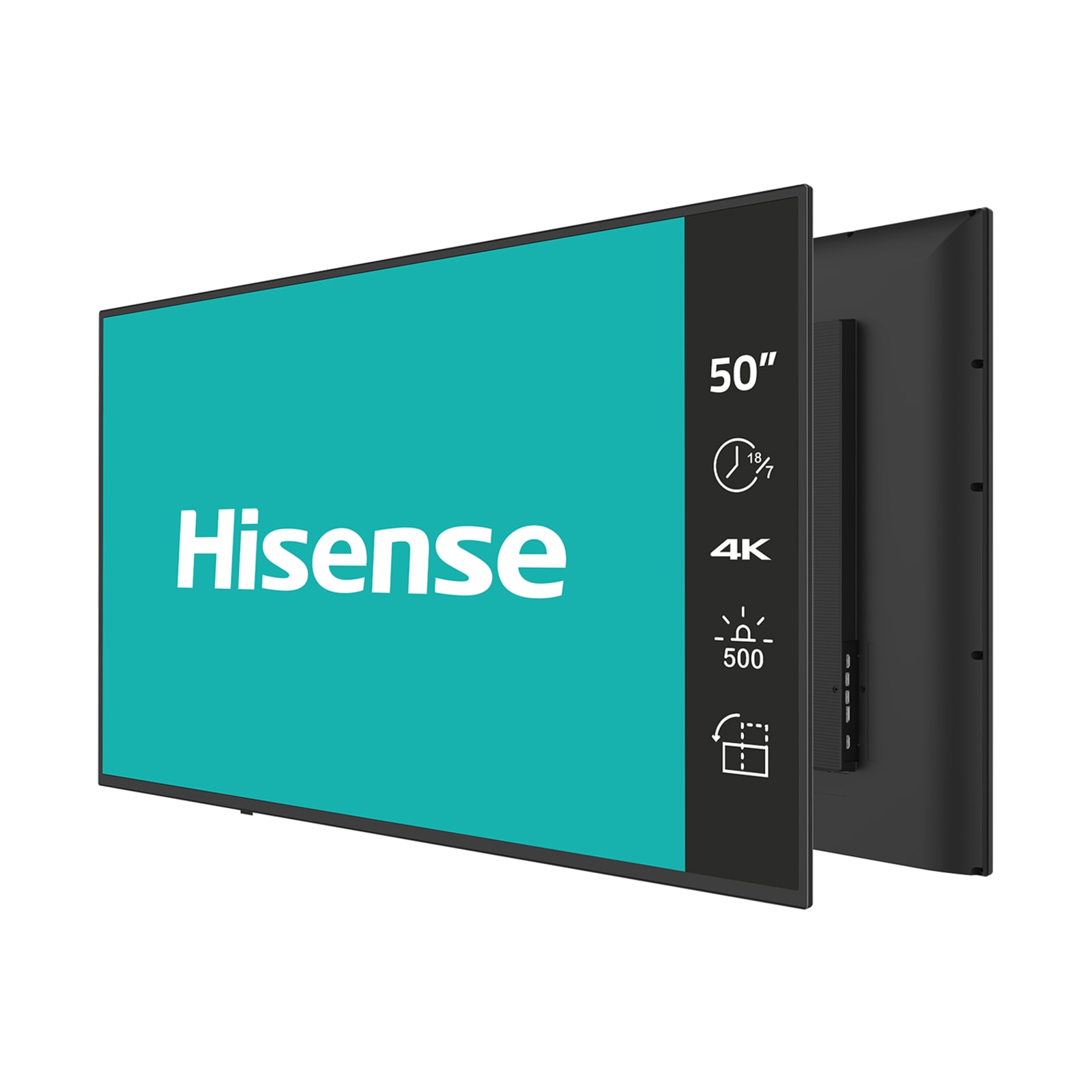 50” 4K UHD Digital Signage Display - 18/7 Operation . Hisense Commercial  Display